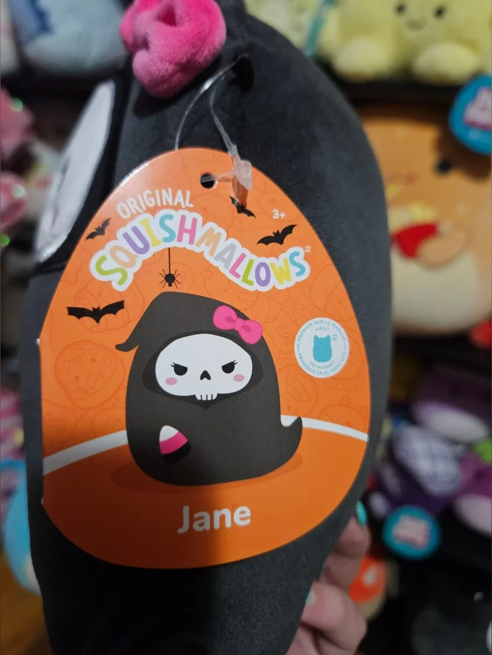 NWT Squishmallows Black Grim Reaper 8